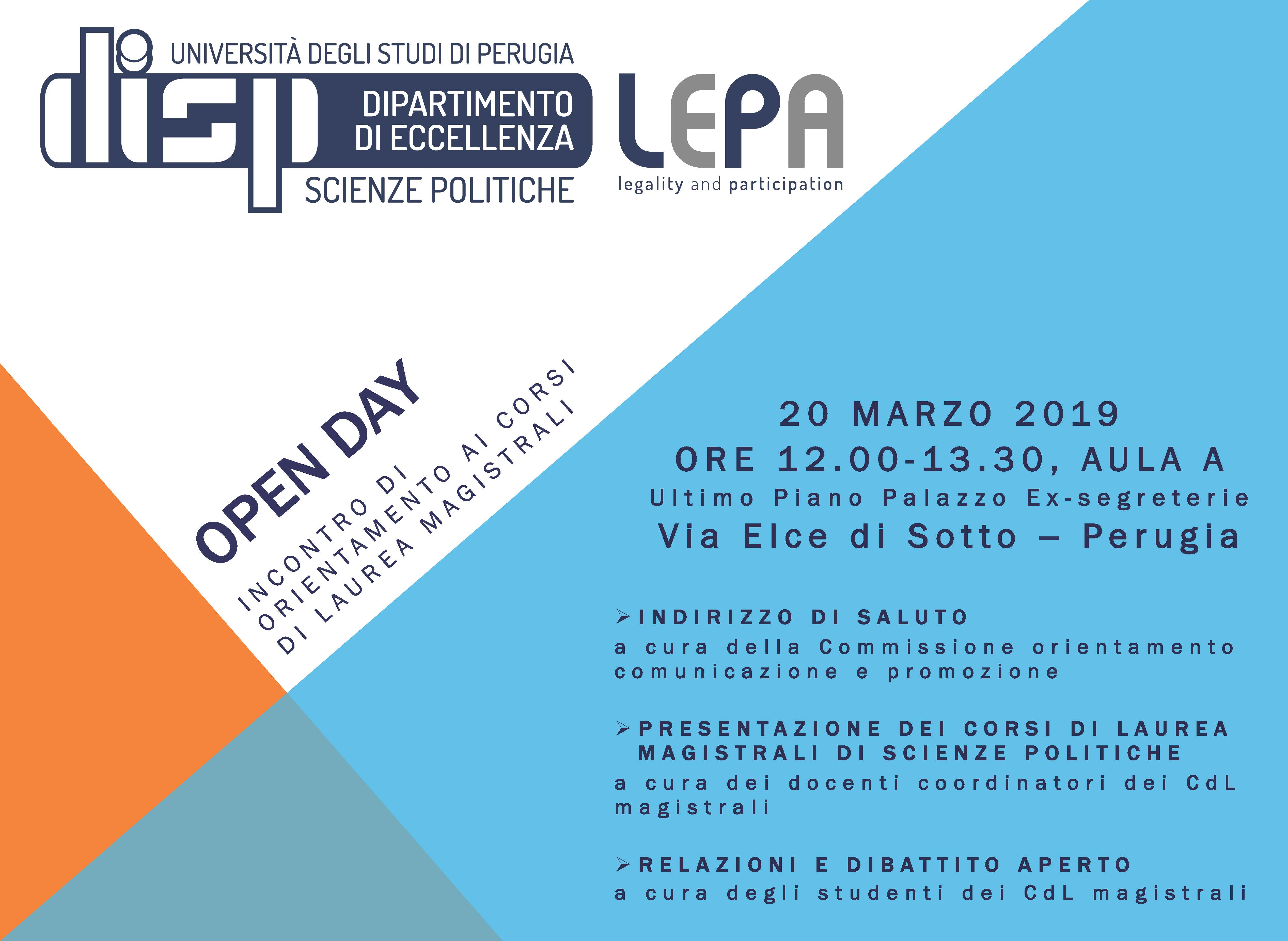 brochure open day magistrali 2019