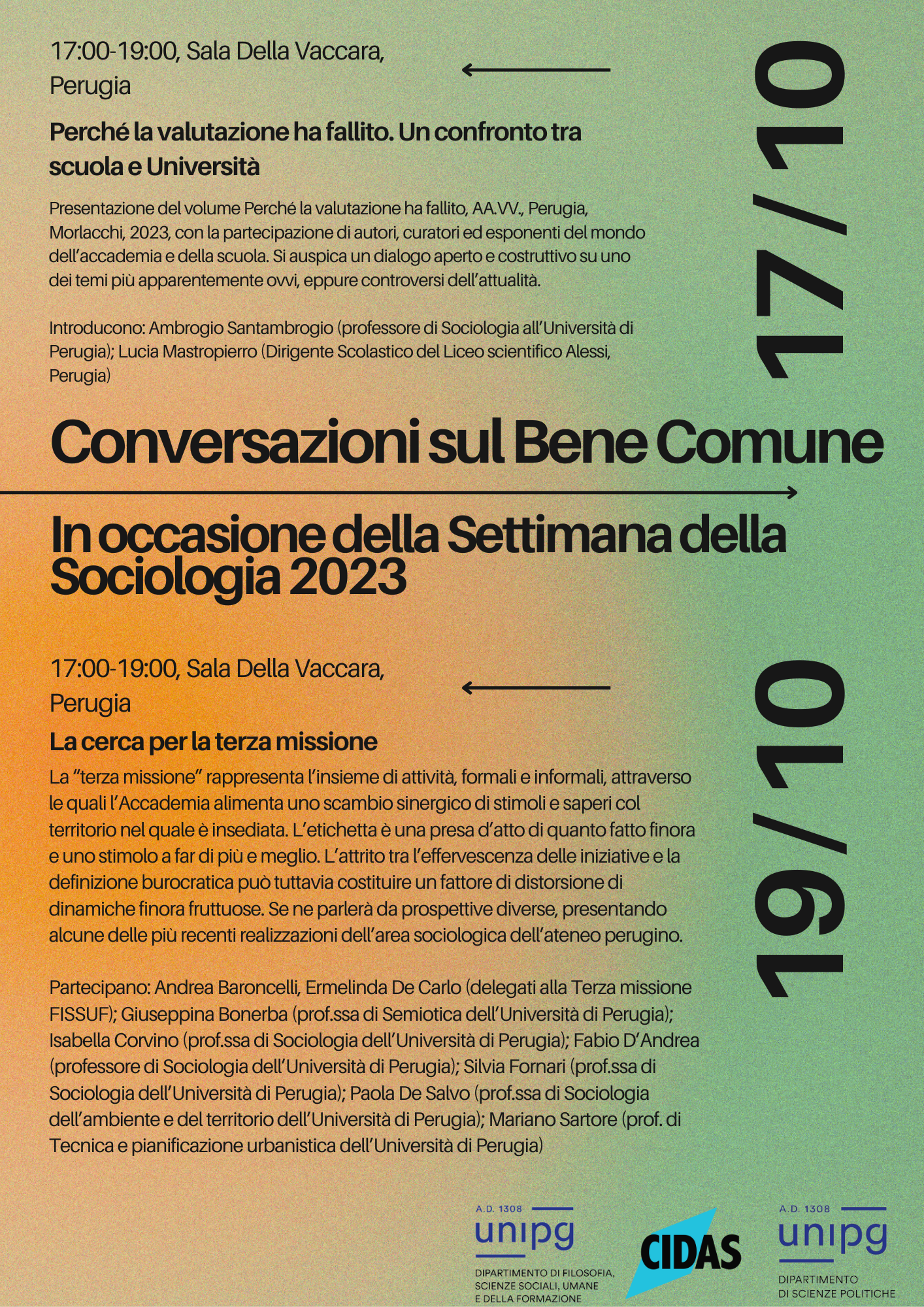 programma settimana della sociologia